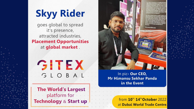 Skyy Rider Participated in GITEX GLOBAL, the world's largest platform for Technology and Start up exhibitions at Dubai Trade Center.